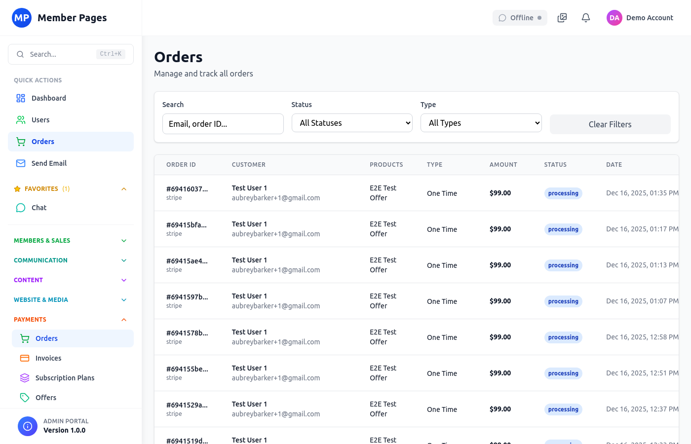 Payment Checkout